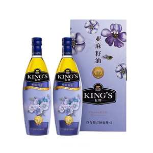 金龙鱼KING'S 亚麻籽油750ML*2瓶